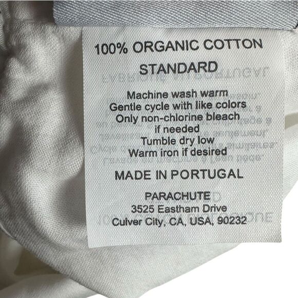 PARACHUTE King Size Pillowcase White Black - Picture 5 of 6